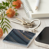 Porte-clés Obsidienne Goldsheen acajou (Devant Droit)