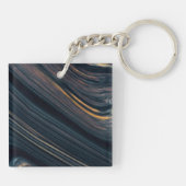 Porte-clés Obsidienne Goldsheen acajou (Dos)
