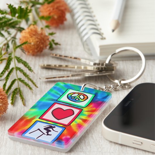 Porte-clés Obstacles pourpres (Devant droit)