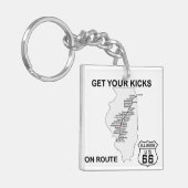 Porte-clés Obtenez vos éruptions sur l'itinéraire 66 de (Devant gauche)