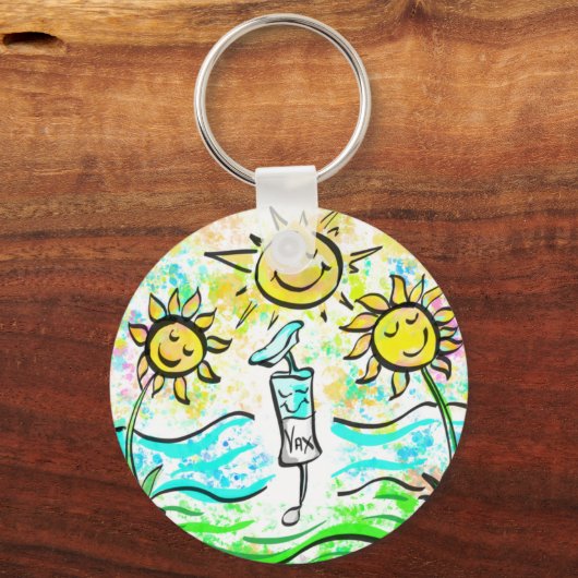 PORTE-CLÉS OBTENIR VACCINÉ (Recto)