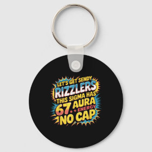 Porte-clés Obtenons Sendy Rizzlers 67 Aura Meme Design