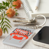 Porte-clés Obtenons un design Éffrayant Vampire Fangs Hallowe (Devant droit)