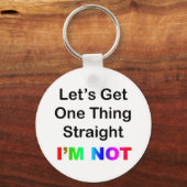 Porte-clés Obtenons une chose juste... Je ne suis pas (Recto)