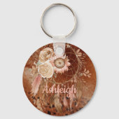 Porte-clés Occidentale Cowgirl Floral Dream Catcher Anniversa (Recto)