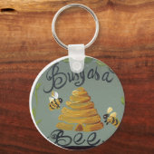 Porte-clés Occupé Comme Une Abeille (Recto)