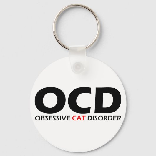 Porte-clés OCD - Trouble de chats obsessionnel (Recto)