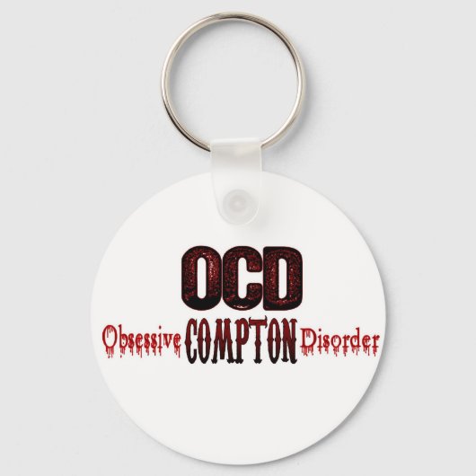 Porte-clés OCD - Trouble de Compton Obsessionnel (Recto)