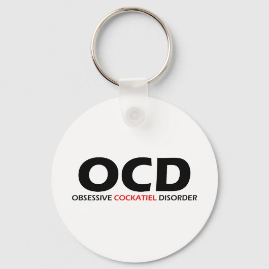 Porte-clés OCD - Trouble de la cockatile obsessionnel (Recto)