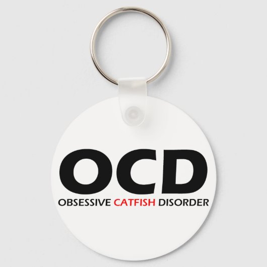 Porte-clés OCD - Trouble Obsessionnel du poisson de chat (Recto)