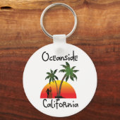 Porte-clés Océan Californie (Recto)