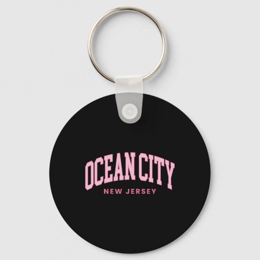Porte-clés Ocean City New Jersey Nj Retro Preppy Throwback Wo (Recto)