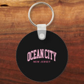 Porte-clés Ocean City New Jersey Nj Retro Preppy Throwback Wo (Recto)