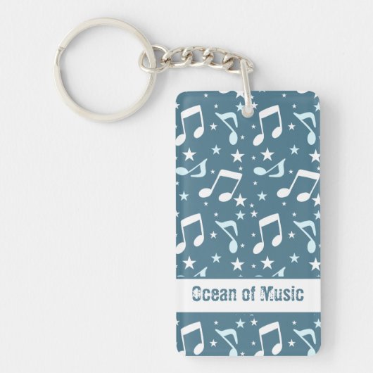 Porte-clés Océan de musique modelé (Devant)