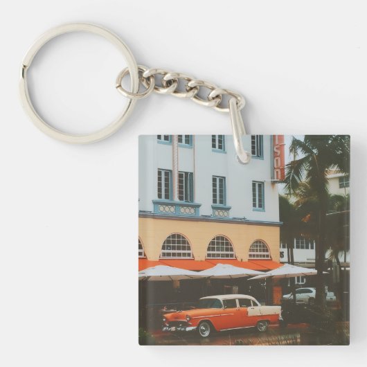 Porte-clés Ocean Drive, South Beach, Miami (Devant)