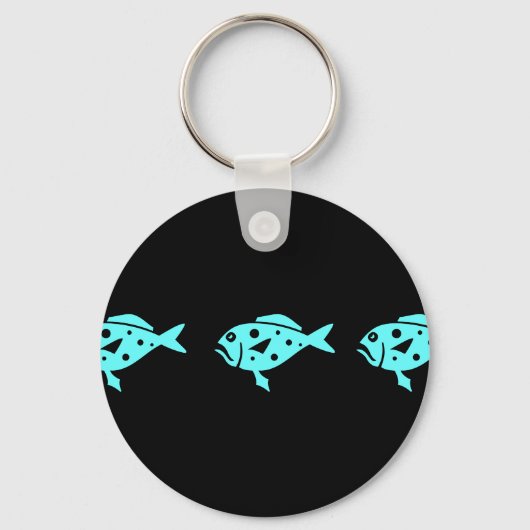 Porte-clés Ocean Glow_Aqua Blue Grouper (Recto)