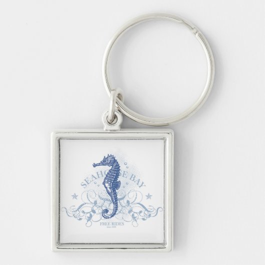 Porte-clés Ocean Sea Horse Eau Salt Eau Monogramme Porte - cl (Devant)