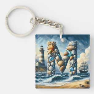 Porte-clés Ocean Seashore Phare Voilier Monogram M