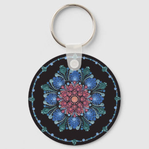 Porte-clés Ocean Sunset Dot Mandala