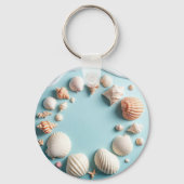 Porte-clés Ocean-Themed Keychain – Sea Life Design with Shell (Verso)