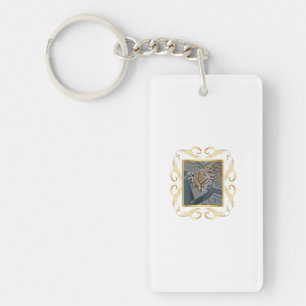 Porte-clés Ocelot encadré