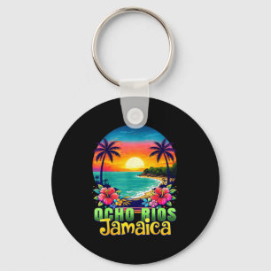 Porte-clés Ocho rios Jamaïque plage tropical coucher de solei