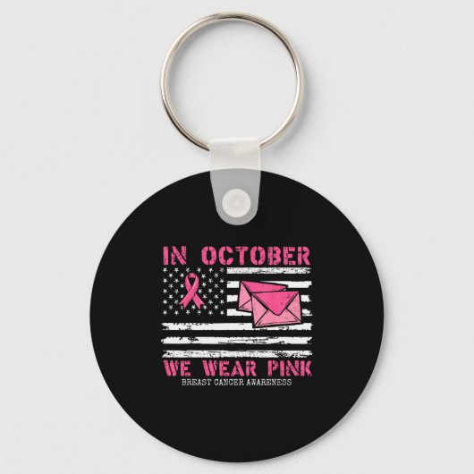 Porte-clés October We Wear Nk Breast Cancer Awareness Stal Wo (Recto)