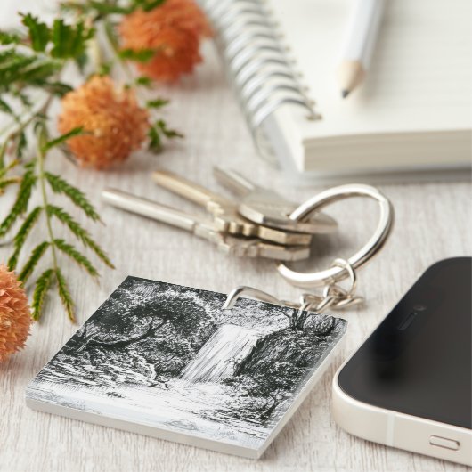 Porte-clés Octobre 2018 Jour 21 - Cascade dans les bois (Devant Droit)