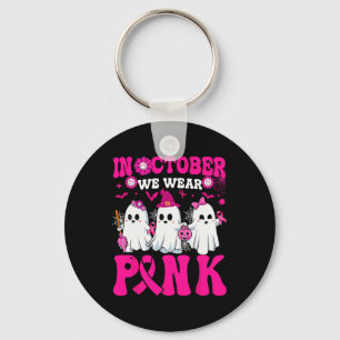 Porte-clés Octobre Porter Pink Breast Cancer Guerrier Ghost H