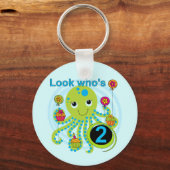 Porte-clés Octopus 2e anniversaire T-shirts et cadeaux (Recto)