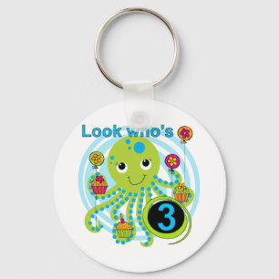 Porte-clés Octopus 3e anniversaire T-shirts et cadeaux
