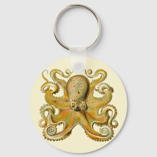 Porte-clés Octopus antique illustration sea monster (Recto)