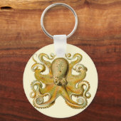 Porte-clés Octopus antique illustration sea monster (Recto)