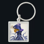 Porte-clés Octopus avec Casquette nautique<br><div class="desc">Octopus Casquette nautique par Fab Funky. Comprend une pieuvre fantaisie avec un tophat amusant sur le thème nautique orné de vie marine.|191004D</div>