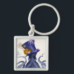Porte-clés Octopus avec Casquette nautique<br><div class="desc">Octopus Casquette nautique par Fab Funky. Comprend une pieuvre fantaisie avec un tophat amusant sur le thème nautique orné de vie marine.|191004D</div>