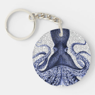 Porte-clés Octopus bleu