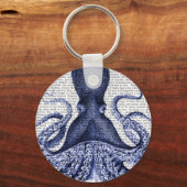 Porte-clés Octopus bleu (Recto)