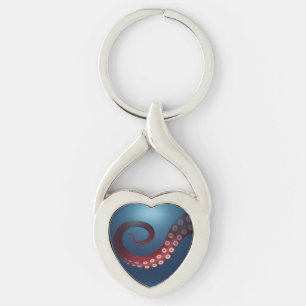 Porte-clés Octopus de la mer profonde Vie marine Steampunk Ex