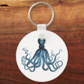 Porte-clés Octopus kraken nautical coastal ocean beach sea (Recto)