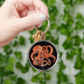Porte-clés Octopus orange sur l'Ancre (Main)