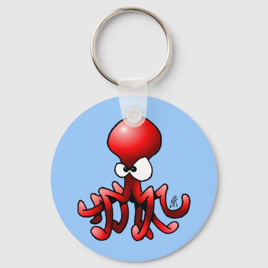 Porte-clés Octopus rouge (Recto)