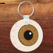 Porte-clés oculaire brun (Recto)