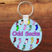 Porte-clés Odd Chaussettes Porte - clé Bleu (Recto)