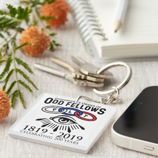 Porte-clés Odd Fellows Links and Eye 200th Anniversary (Devant Droit)