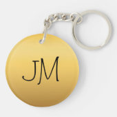 Porte-clés Odd Gold Ram Chèvre chinois Année Zodiac Monogramm (Dos)