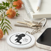 Porte-clés Odd Ram Chèvre chinois Année Zodiac Anniversaire M (Devant droit)