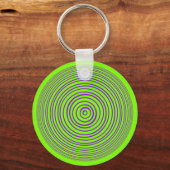 Porte-clés Oddisphere Purple Lime illusion optique (Recto)