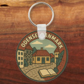 Porte-clés Odense Denmark Literary (Verso)