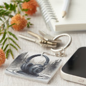 Porte-clés Odeur musicale pour écouteurs (Devant Droit)