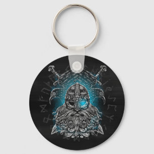 Porte-clés Odin ravens Viking Mythologie Valhalla attend